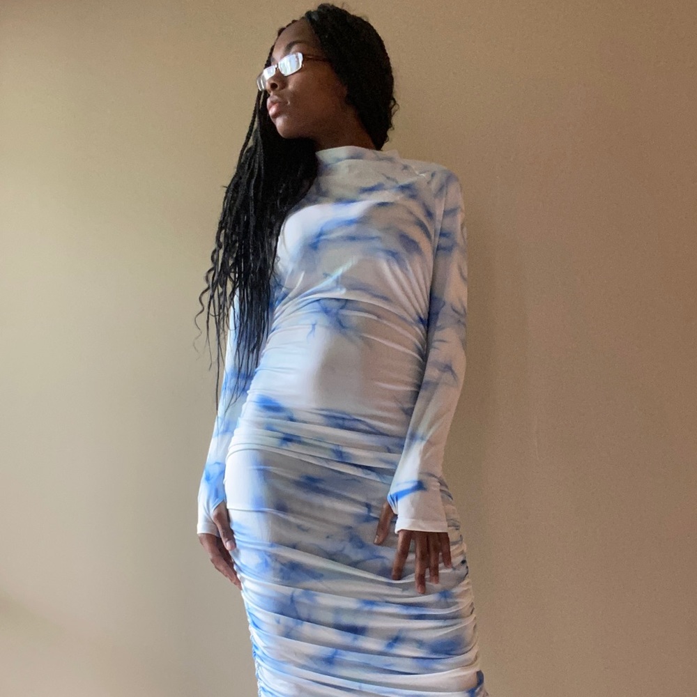 Tie dye body dress
